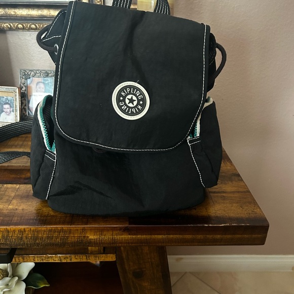 Kipling Black and Gray Backpack - Picture 1 of 3